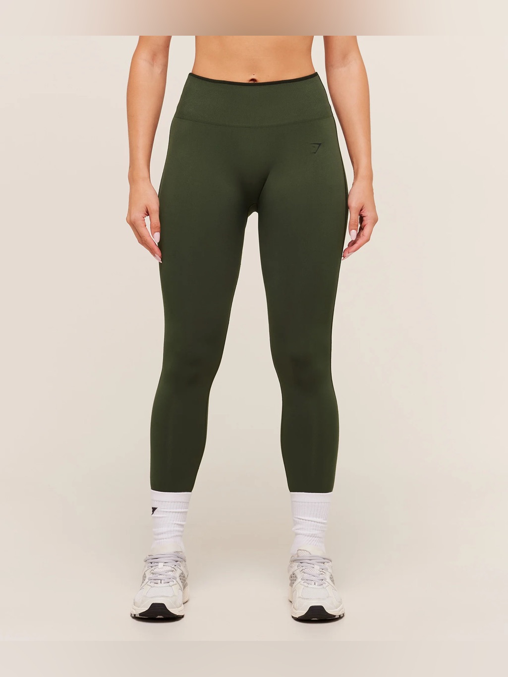 Gymshark Olive Green High-Waist Leggings - 0020